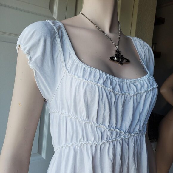 max studio white babydoll top - Picture 4 of 6